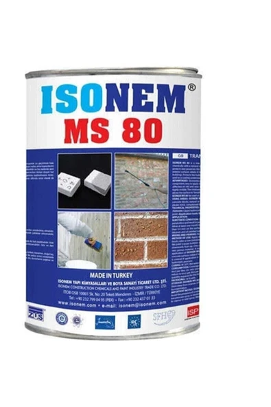 Ms 80 Doğal Görüntüyü Bozmayan Şeffaf Dış Cephe Su Yalıtımı 3.5 lt ürün görseli 1