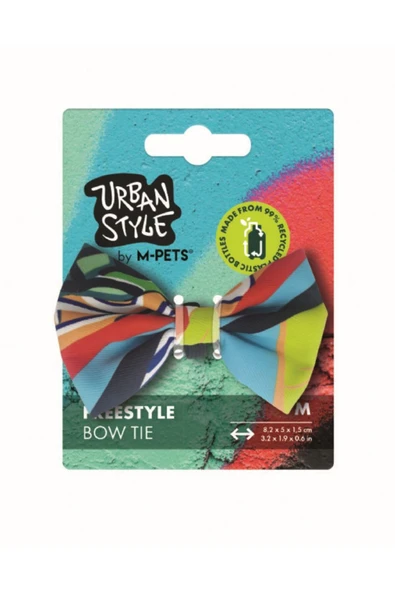 M-PETS Urban Style FreeStyle Kedi ve Köpek Papyonu M (8,2 cm) ürün görseli 1