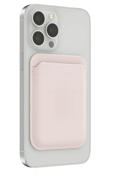 iPhone 12 Pro Pocka Magsafe Cüzdan Misty Rose ürün görseli 1