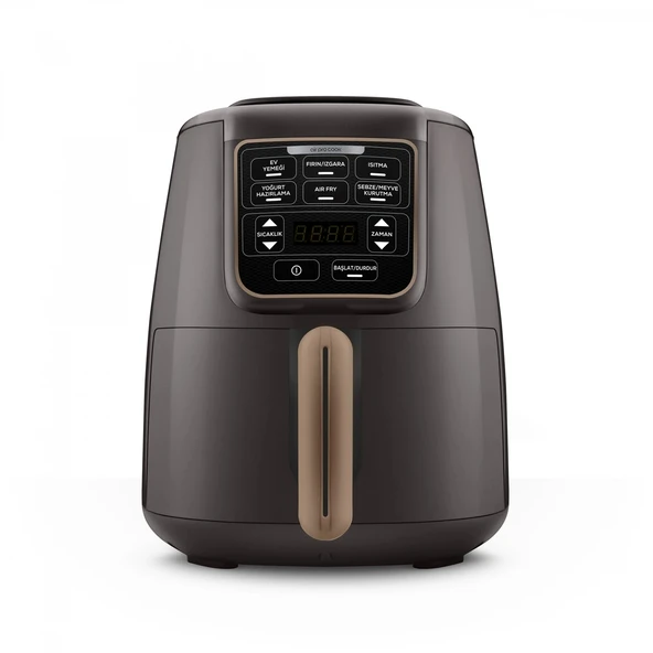 Karaca Air Pro Cook XL 2 in 1 Konuşan Airfryer Walnut Brown ürün görseli 1