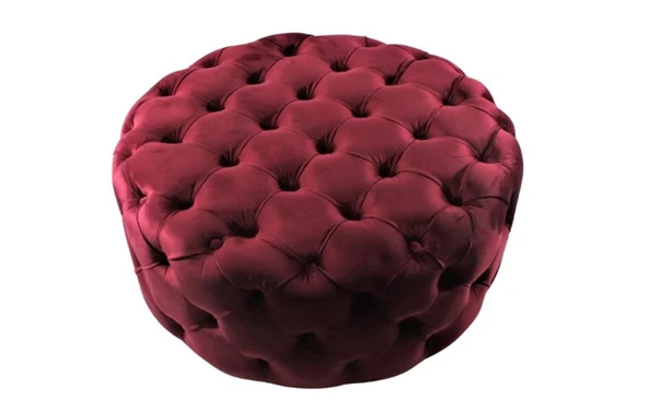 Gazzini Classic Orta Puf, Yuvarlak - Resim 6