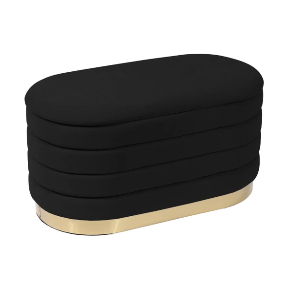 Lungo Long Line Gold Puf - Resim 3