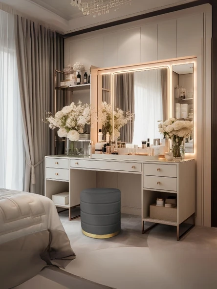 Lungo Roller Gold Luxery Puf ürün görseli 1