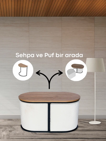 Evo Fonksiyonel Sehpalı Puf - Resim 9