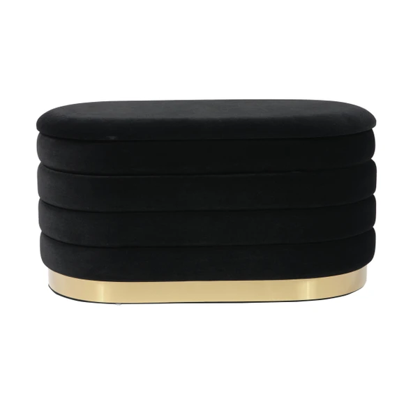 Lungo Long Line Gold Puf - Resim 5