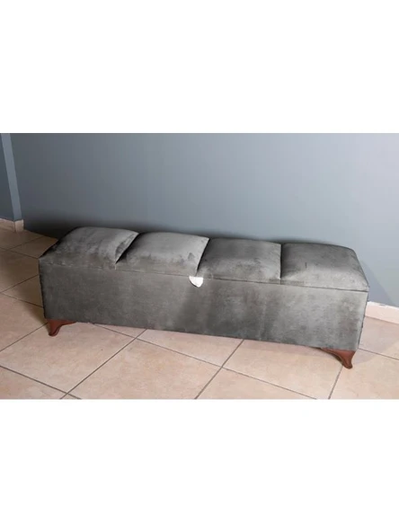Vetra V2 Sandıklı Bench Puf, Ceviz - Resim 2