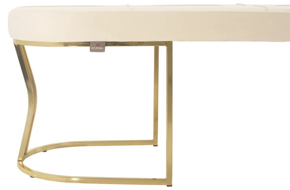 Viego Gold Exclusive Bench Puf - Resim 12