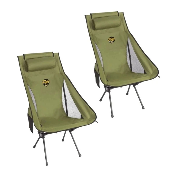 Sky Ultralight Katlanabilir Kamp Sandalyesi Haki 2 Adet ürün görseli 1