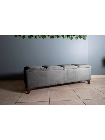 Vetra V2 Sandıklı Bench Puf, Ceviz - Resim 3