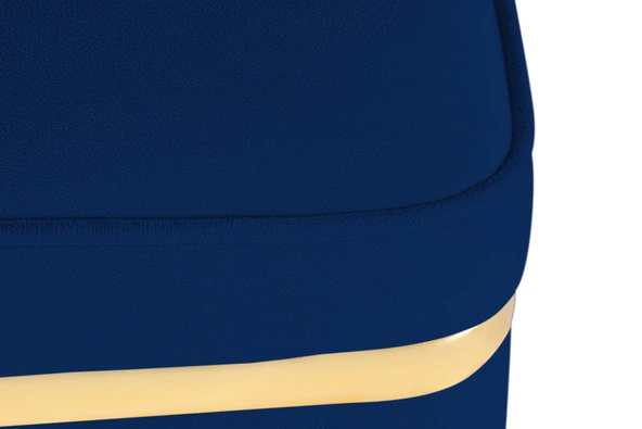 Zengo Gold Twin Line Puf, Kare - Resim 9