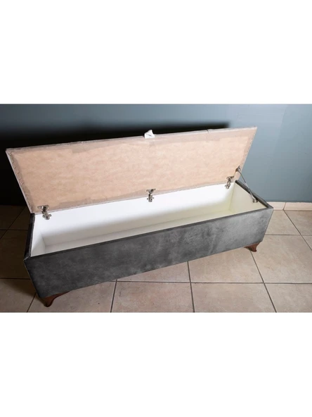 Vetra V2 Sandıklı Bench Puf, Ceviz - Resim 4