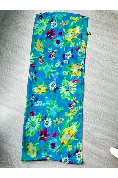 REVA ÇİÇEKLİ ŞİFON ŞAL ürün görseli 1