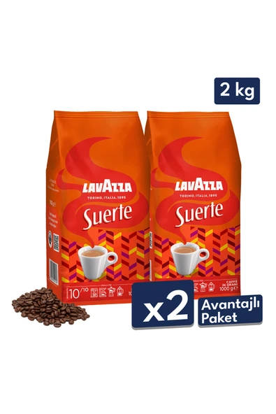 Suerte  Espresso Çekirdek Kahve 1 Kg | 2'li Avantajlı Paket ürün görseli 1