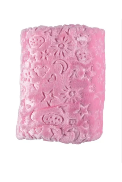 Bahar Bebek Peluş Battaniye Pembe 110 X 90cm ürün görseli 1