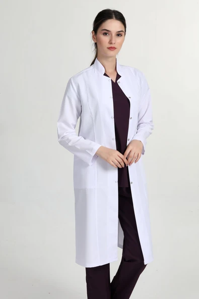 BAŞAK BEYAZ ÖNLÜK DOKTOR ÖNLÜĞÜ TESETTÜR ÖĞRETMEN ÖNLÜĞÜ ürün görseli 1