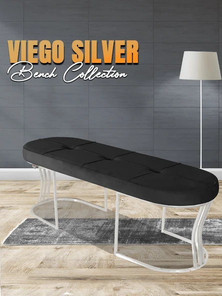 Viego Silver Exclusive Bench Puf ürün görseli 1