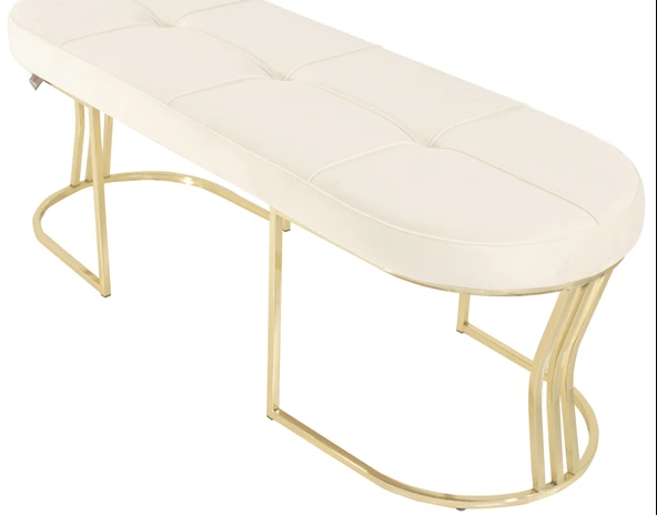 Viego Gold Exclusive Bench Puf - Resim 11