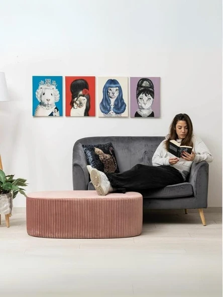 Velutto Lungo Lounge Puf ürün görseli 1