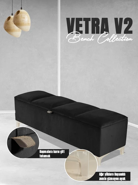 Vetra V2 Sandıklı Bench Puf ürün görseli 1