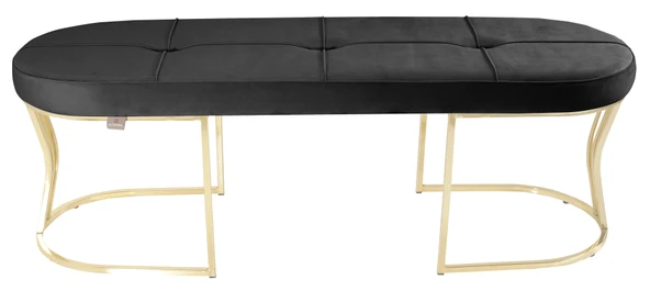 Viego Gold Exclusive Bench Puf - Resim 3