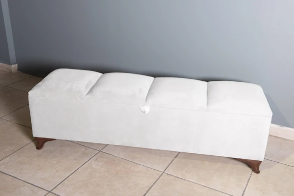 Vetra V2 Sandıklı Bench Puf, Ceviz - Resim 12