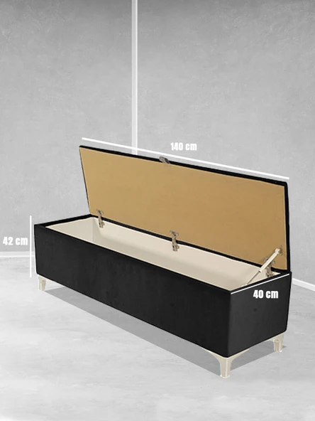 Vetra V2 Sandıklı Bench Puf - Resim 2