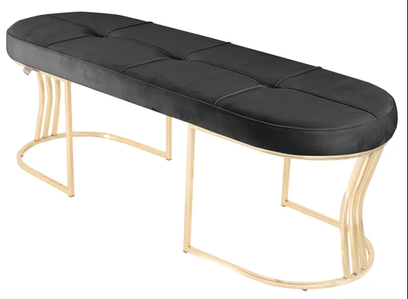 Viego Gold Exclusive Bench Puf - Resim 2