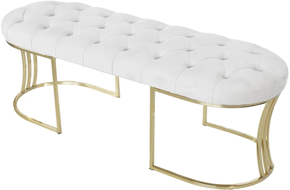 Viego Gold Bench Puf - Resim 8