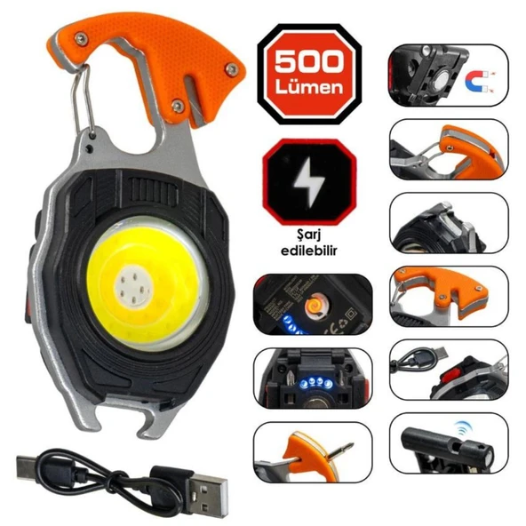 ROX OUTDOOR SARJLI LED FENER 500 LMS ürün görseli 1