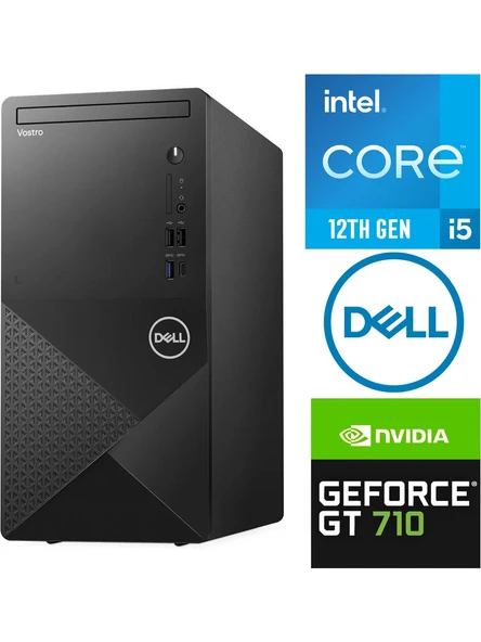 Dell Vostro 3030 I5-12400 16GB 512GB SSD 2 GB GT710 Ubuntu Masaüstü Bilgisayar N6004VDT3030MTU 016 ürün görseli 1