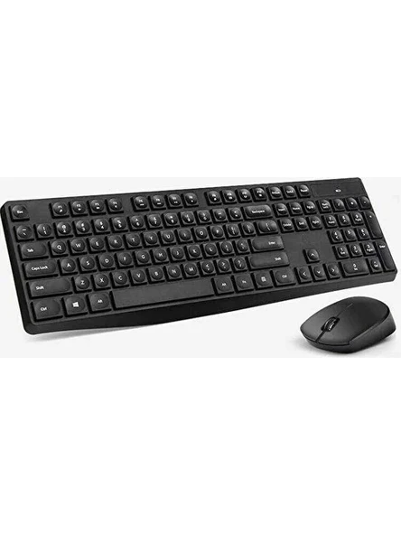 Hp 7YA13PA CS10 USB Kablosuz Klavye + Mouse Set Siyah Türkçe Q ürün görseli 1