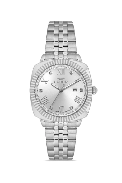 Ferro FL21625AWT-A Quartz Çelik Gri 32 mm Kadın Kol Saati ürün görseli 1