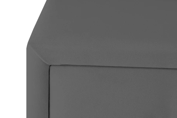 Doppia Linea Silver Komodin, İki Çekmeceli - Resim 4