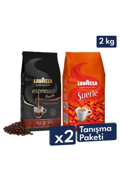 Espresso Barista Gran Crema, Suerte Çekirdek Kahve 1 Kg | 2'li Tanışma Paketi ürün görseli 1