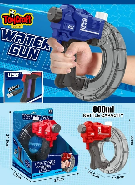 Bilekten Geçmeli 800 ml Su Tabancası  Water Gun ürün görseli 1