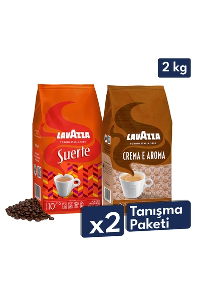 Suerte, Crema E Aroma Çekirdek Kahve 1 Kg | 2'li Tanışma Paketi ürün görseli 1