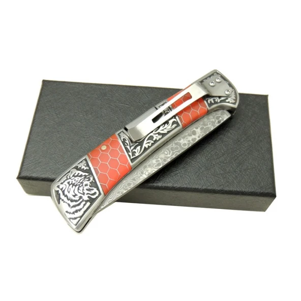 Columbia Damascus Çakı - Resim 4