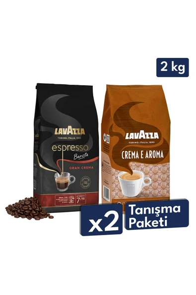 Crema E Aroma, Espresso Barista Gran Crema Çekirdek Kahve 1 Kg | 2'li Avantajlı Paket ürün görseli 1