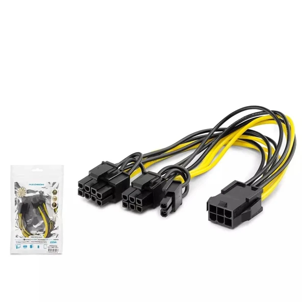 Hadron Hdx5536 Sata Power Kablo Poşetli 2In1 Siyah ürün görseli 1