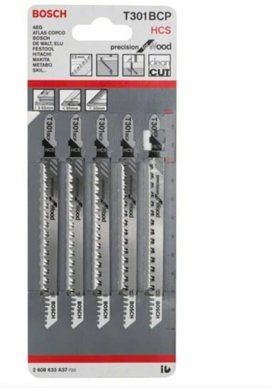 BOSCH DEK. AGZI T 301 BCP 5'LI HCS ürün görseli 1
