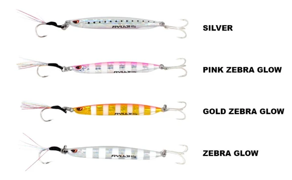 RYUJI SILENT JIG 60GR ZEBRA GLOW - Resim 2