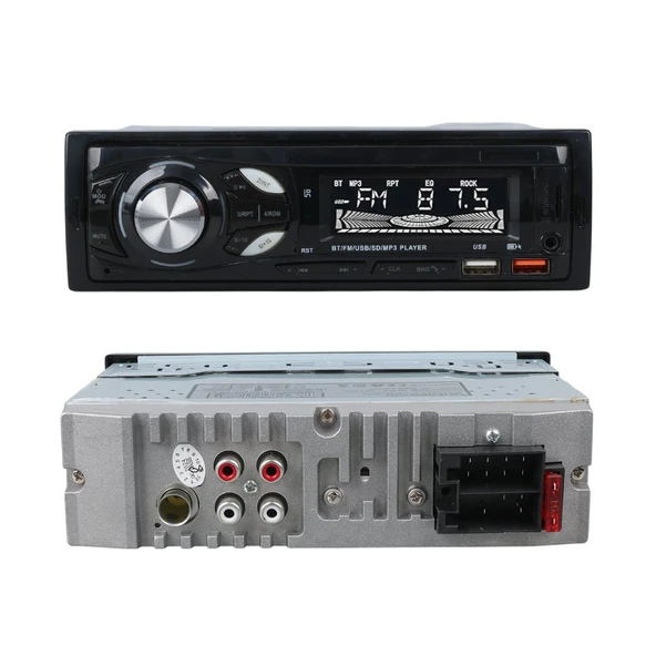 Carstar CS-107 Çift USB/SD/FM/AUX/Bluetooth Oto Teyp - Resim 2