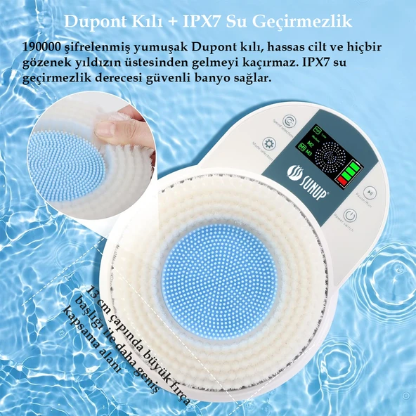 Sunup, Otomatik Sırt Keseleme Ovalama Yıkama Makinesi Duvara Monteli, Elektrikli Sırt Peeling Banyo Yıkama Pedi, 360° Otomatik Sırt Fırçası, 2 Hızlı Ayar, Duşta Derin Temizlik İçin ürün görseli 1