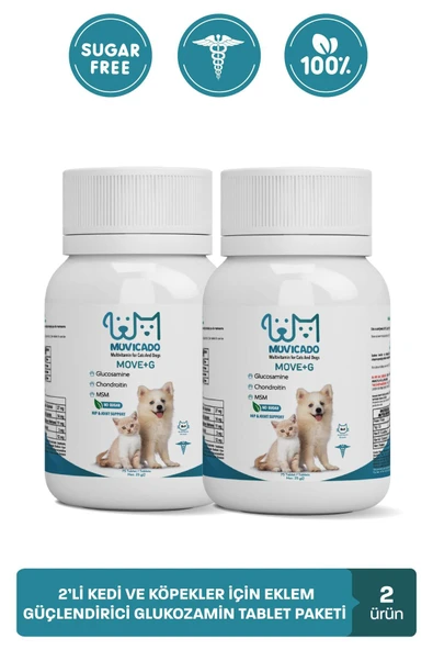 muvicado Kedi Ve Köpekler Için Eklem Kas Destekleyici Glucosamine Glukozamin Msm Kondroitin Tablet ürün görseli 1