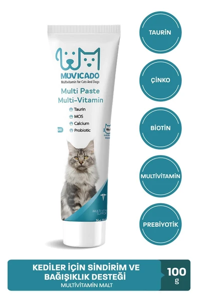 muvicado Kedi Multivitamin Malt Macunu - Taurinli Biyotin Kedi Maltı Tüy Yumak Önleyici Anti-hairball ürün görseli 1