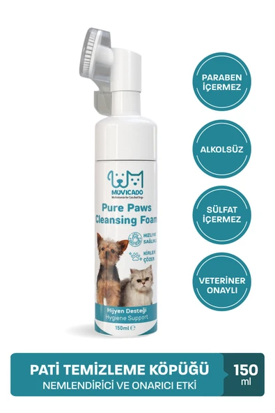 muvicado Kedi Köpek Pati Temizleme Köpüğü Pati Yıkama Jeli Hijyen Bakım Spreyi Nano Series ürün görseli 1