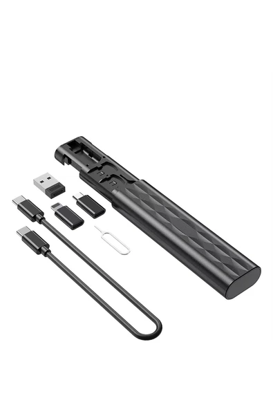 SMAYLİNG 7in1 Seyahat Seti  Type-C to Type-C Kablo,  Kart Yuvası,  Usb/Mikro/Lightning Port, Sim Kart İğnesi ürün görseli 1