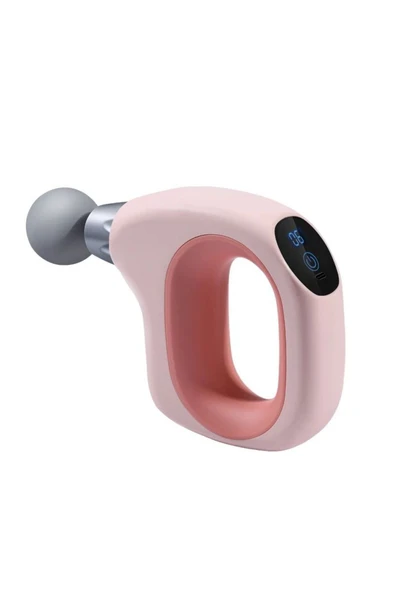 SMAYLİNG 4 Başlıklı Mini Darbeli Titreşimli Profesyonel Masaj Tabancası ve Masaj Aleti 20 W Fascial Gun ürün görseli 1