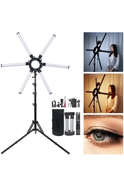 SMAYLİNG Mega Yıldız Led Stüdyo Çekim Işığı Aydınlatma Ürün-konsept-makeup-youtube 120 Watt ürün görseli 1