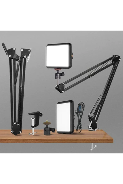 SMAYLİNG LED Video Işığı USB fotoğraf stüdyosu aydınlatma canlı Yayın Masa Sabitleme standı Video kayıt ürün görseli 1